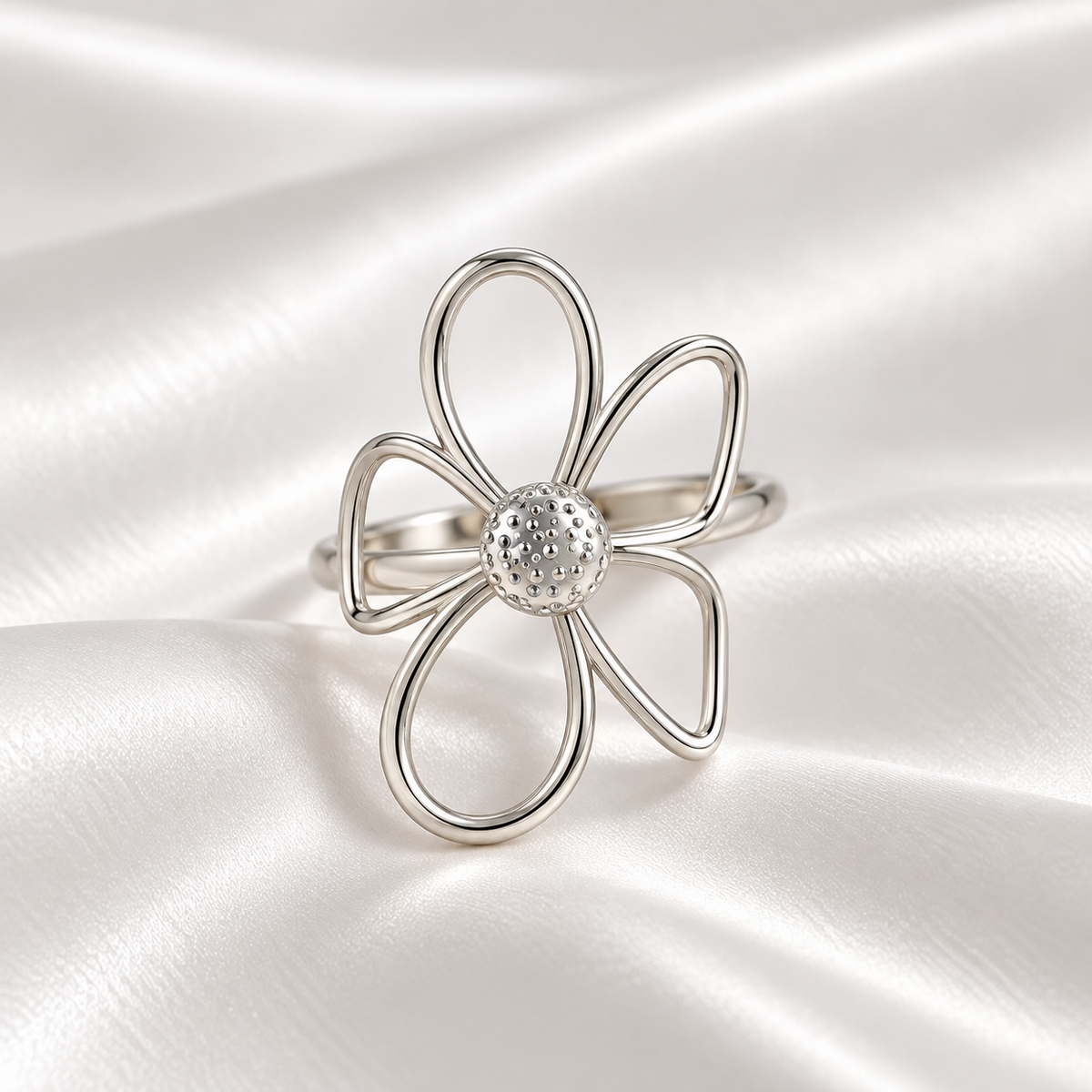 Daisy Ring-Silver